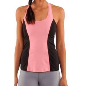 LULULEMON ATHLETICA Cool Racerback 'Surf Bonded' Pop Orange/Black Size 4